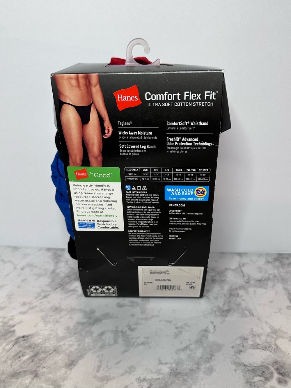 Hanes Men’s 3XL String Bikini Briefs 6 Pack Comfort Flex Fit Cotton Stretch NEW - Picture 2 of 2